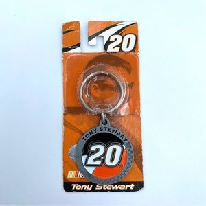 NEW 2004 NASCAR Tony Stewart #20 Die Cast Metal Keychain Joe Gibbs Racing